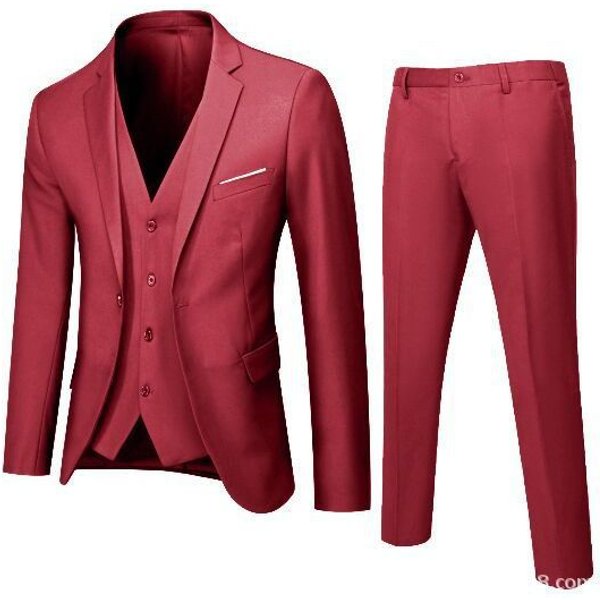 Men's Clothing Suits For Men Business Casual Formal Wear Groom Wedding Dress Slim Men's Suit Three Piece Suit-image