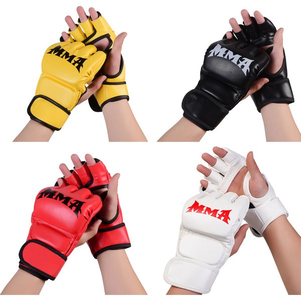 Professional competition uses half finger boxing gloves, adult children free boxing UFC boxing gloves, Muay Thai combat training MMA boxing gloves