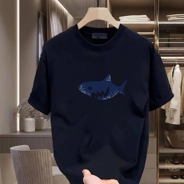 Men's Clothing Printed Cotton Short Sleeve T-Shirt Men's Loose Round Neck Short Sleeve Couple Casual All-Match Half Sleeve Bottoming Shirt-image