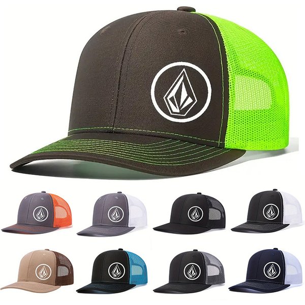 Men's Hats Hot Selling Richardson Slightly Curved Baseball Cap Outdoor Diamond Mesh Duckbill Cap Sunshade Breathable Mesh Hat