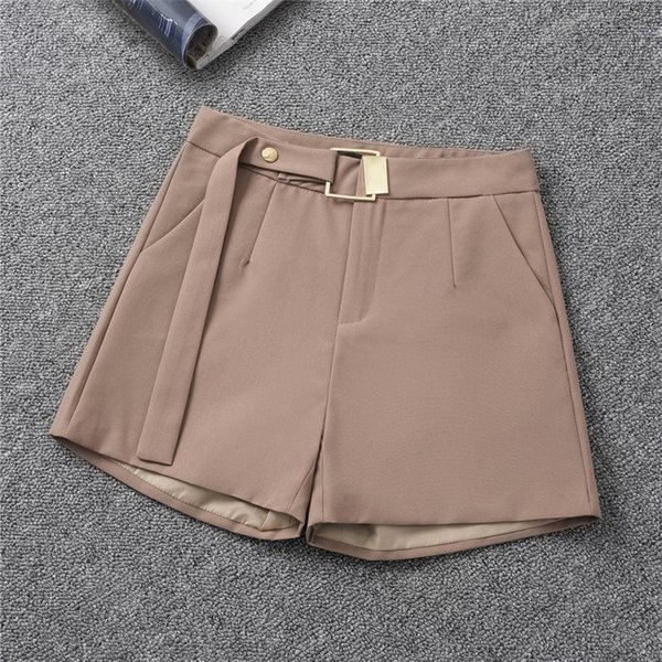 Women's Wear Spring And Summer Shorts High-Waisted Khaki Boot Pants, Versatile And Slimming, Korean Style Wide-Leg Pants-image