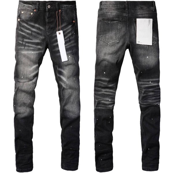 Men's Slim Fit Skinny Motorcycle Jeans Zipper Stitching Washed Light Blue Retro High Waist Casual Straight Pants For Spring Autumn