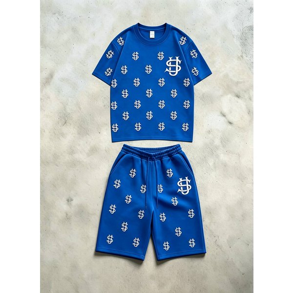 Lily's New Design Men's Summer Casual Suit Set 3D Floral Print Short Sleeve Shirt & Wide Leg Pants Loose Fitting Street Style Micro-Elastic Viscose
