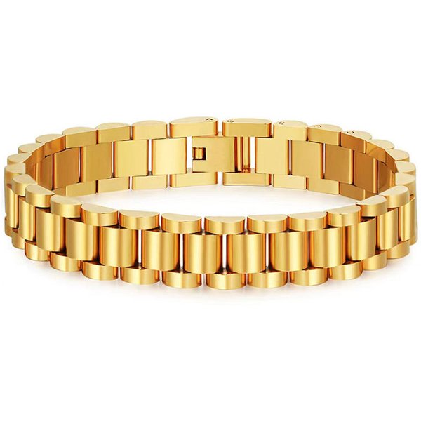 Stainless steel watchband bracelet high end men and women fashion retro versatile non fading bracelet jewelry