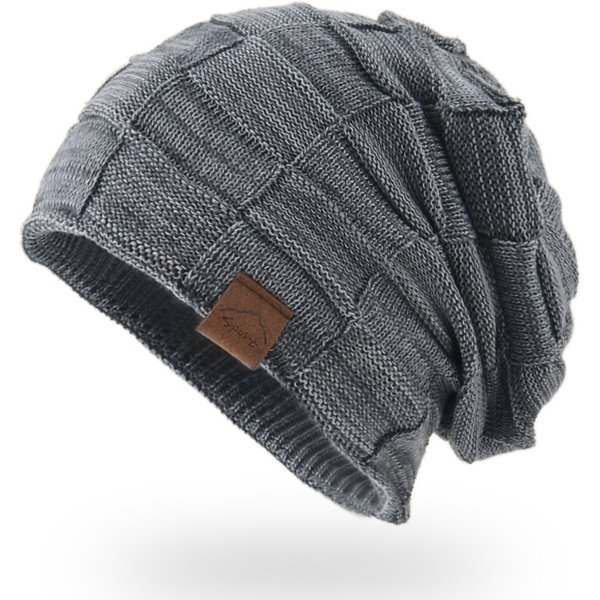 Unisex Autumn And Winter Mixed Wool Knitted Hat Warm Fashion Pullover Hat Winter Millinery Hat-image