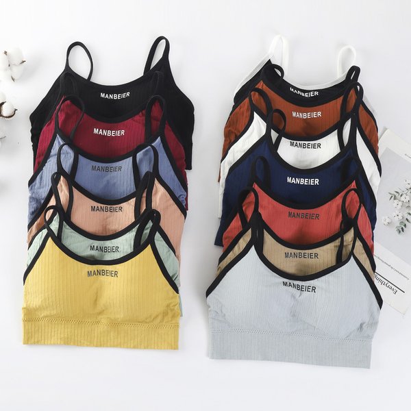 suspenders, tube tops, beautiful back vests, no steel ring, gathered, multi-color, seamless breast wrap for women