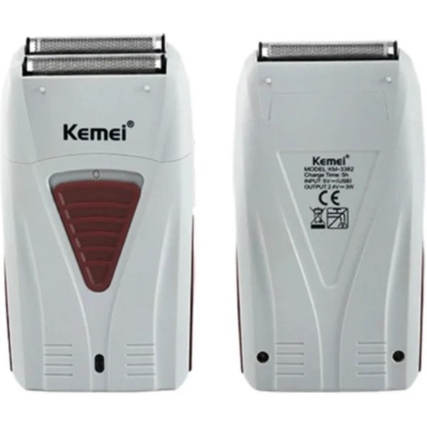 Kemei 3382 Electric Shaver For Men Foil Reciprocating Razor Usb Rechargeable Double Blade Head Shaving Machine Beard-image
