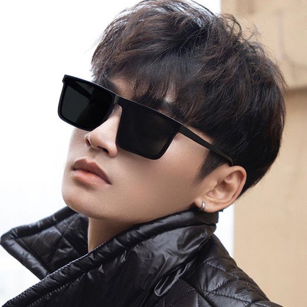 Unisex Sun Glasses Women's Advanced Sense Trend Sense Glasses Fashionable Men's Driving Anti-V Big Face-image