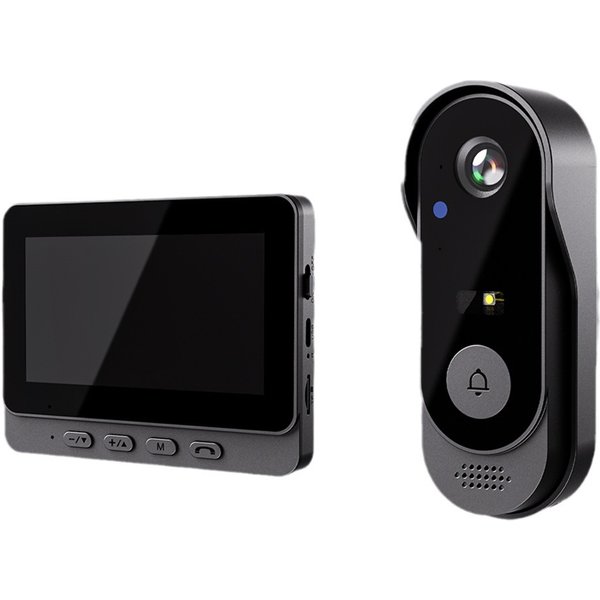 X8 Waterproof Video Doorbell Indoor Screen Pairing Free Home Surveillance Video Intercom Hd Night Vision Capture-image