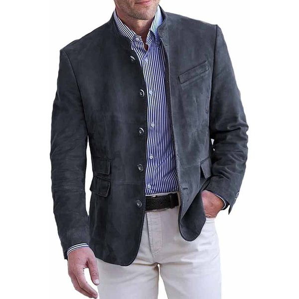Men's Clothing Autumn And Winter New Men's Casual Suit Jacket-image