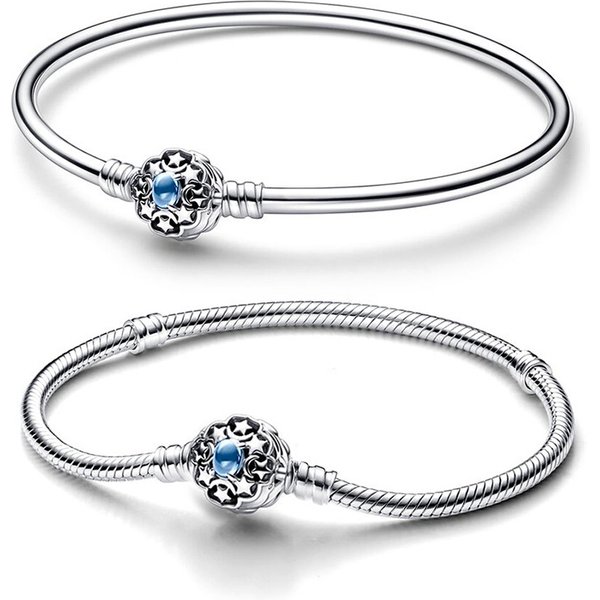 Charm Bracelets Pan's New Classic Snake Bone Chain Bracelet Bracelet Bracelet Basic Chain-image