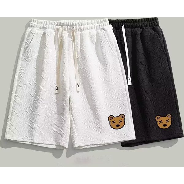 Men's Clothing Thin Casual Cute Printed Shorts Knee Length Loose Pants Quick Drying Sports Ice Silk Casual Shorts