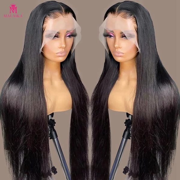 Straight Lace Front Wigs Human Hair Pre Plucked 13x4 Lace Frontal Wigs Human Hair With Baby Hair 180% Density Human Hair Wigs For Women Natural Color