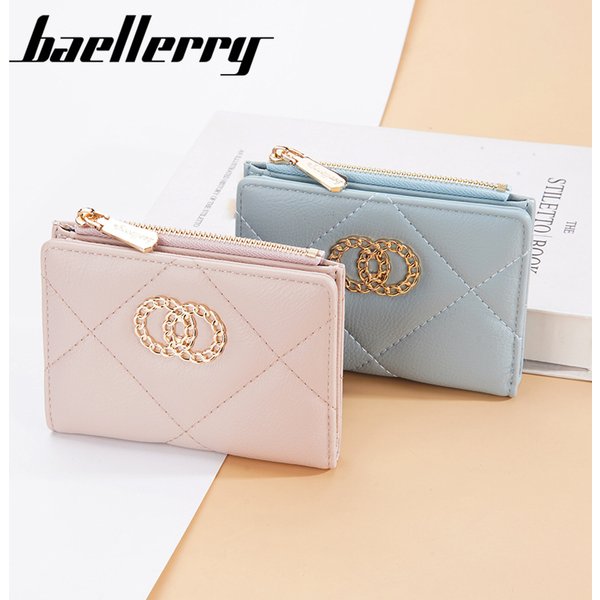 Small Fragrance Style Wallet Multi-Card Slot Zipper Coin Purse Fashionable Women's Accessory Compact Organizer