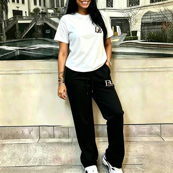 Women's fashion sports and leisure two-piece small size