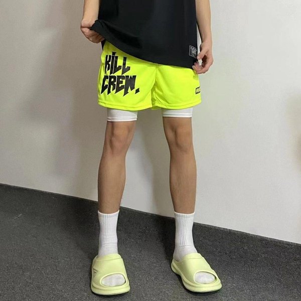 Men's Clothing Three Point Shorts Sports Quick Drying Mesh Basketball Pants For Leg Training Running Training Fitness Pants-image