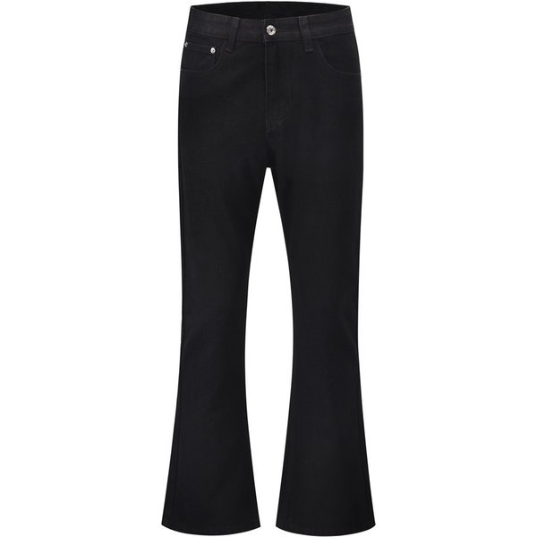 "Men's Flared Jeans Wide Leg Baggy Denim Pants Loose Fit Hip Hop Streetwear Casual Trousers With Retro Style"-image