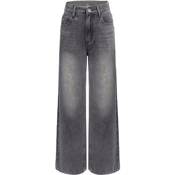 Women's Clothing Wholesale Grey Straight Leg Jeans For Women – Factory Direct Classic Denim Pants (S-XXL)