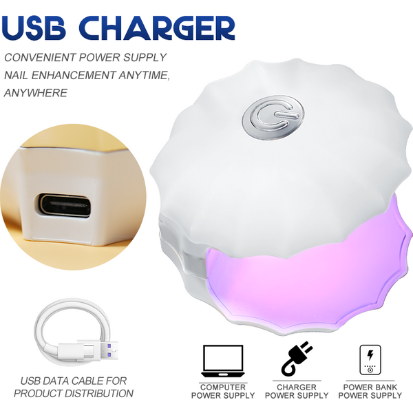 Arte Clavo Shell Nail UV Gel Varnish Dryer Manicure Phototherapy Machine Quick-drying Led Light Portable Nail Polish Glue Lamp
