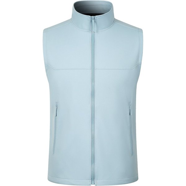 Men's Clothing Unisex Softshell Vest Sleeveless Lightweight Breathable Outdoor Casual Loose Fit Stand Collar Vest With Side Pockets-image