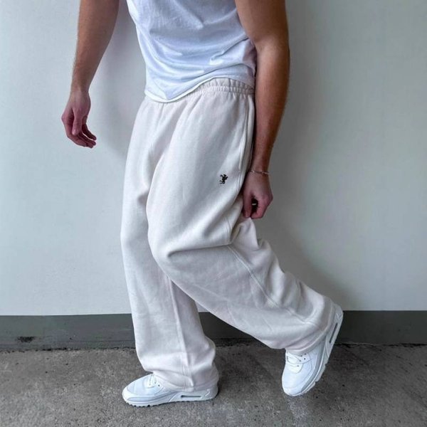 New European And American Pants For Men In All Seasons, Loose Fitting Straight Leg Sports And Casual Pants, Hot Selling Suit Long