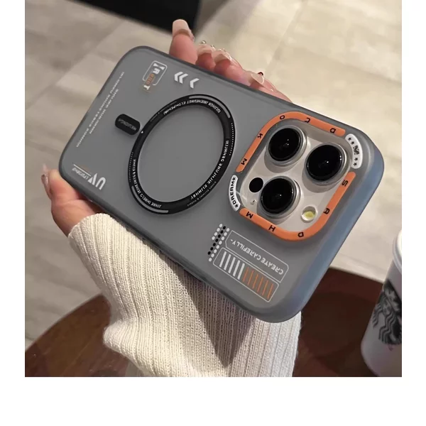 Matte Magnetic Phone Case For iPhone 16 15 13 12 14 Pro Max Magsafe Wireless Charge Frosted Back Metal Lens Frame Buttons Cover