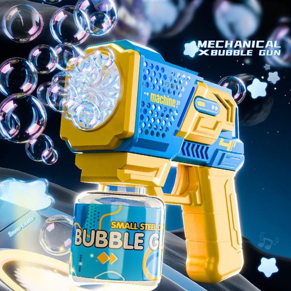Automatic Bubble Blaster With LED Lights - Cool Electric Bubble Gun For Kids Outdoor Play (Perfect Gift For Boys & Girls)