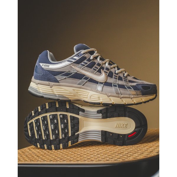 Nike P-6000 Men's And Women's Trainers IU7549-400 Blue-gray Beige-white