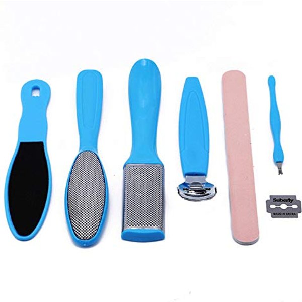 8Pcs/Set Professional Pedicure Tool Manicure Foot Care File Set Dead Hard Skin Callus Remover Scraper Beauty Pedicure Rasp Tools Pedicure Feet Care Tool Kit