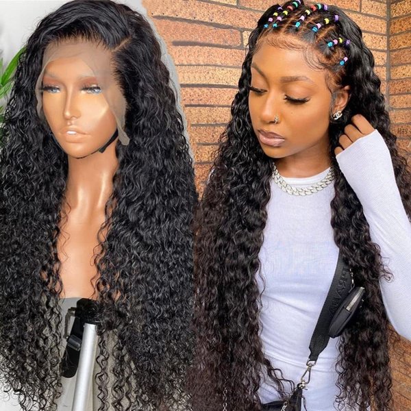 New Curly Hair Black Small Curly Hair Wig African Long Curly Hair Small Curly Full Head Cover-image