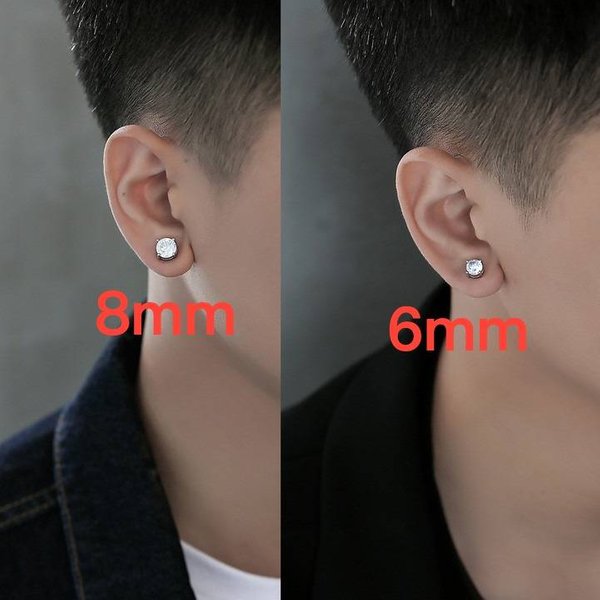 Men's Magnetic Ear Cuff – Single Stud Earring For Guys (No Piercing & Sparkling Cz)-image