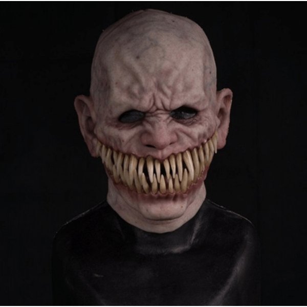 Halloween Hot Style Old Man Mask Head Cover Old Man Grandfather Face Wig-image