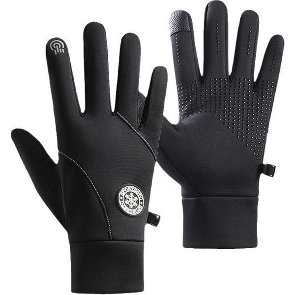Apparel Accessories Autumn and winter sports plus velvet warm gloves men's touch screen skiing cycling cycling cold outdoor gloves