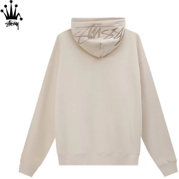 Stussy Letter Logo Pattern Printed Casual Fashion Versatile Pure Cotton Hoodie For Both Men And Women-image