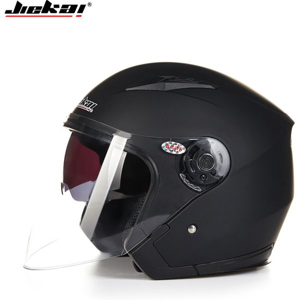 Motorcycle Accessories & Parts Electric Non Motorcycle Helmet Men's And Women's Four Seasons Anti Fog Double Lens Half Helmet Summer Sun Protection-image
