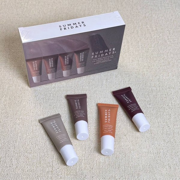 Beauty & Health Lip Glaze Four Piece Set Butter Moisturizing Tinted Lip Balm Set