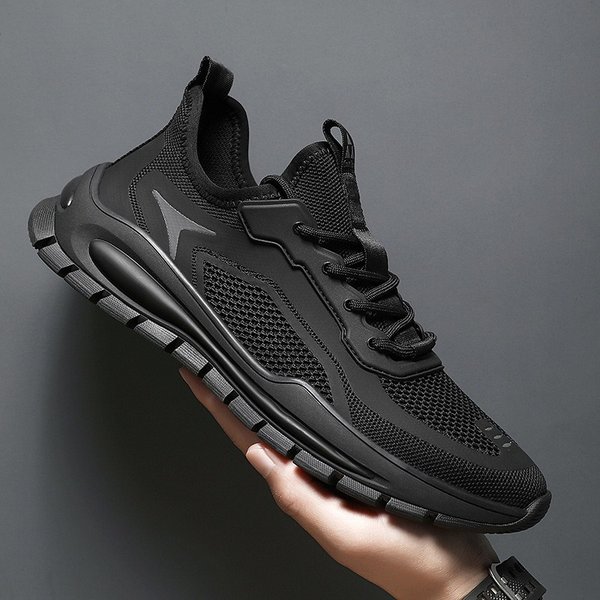 Breathable Sports Comfortable Hiking, Mesh Student Running Shoes, Fashionable And Simple Plus Size Men's Shoes-image