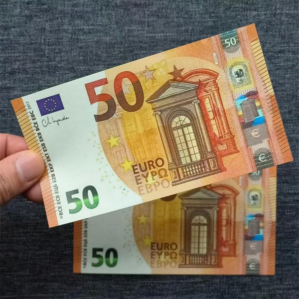 Copy Money Actual 1:2 Size Party Supplies Prop Euro Movie Banknote Paper Novelty Toys 10 20 50 100 200 500 Currency Fa K E