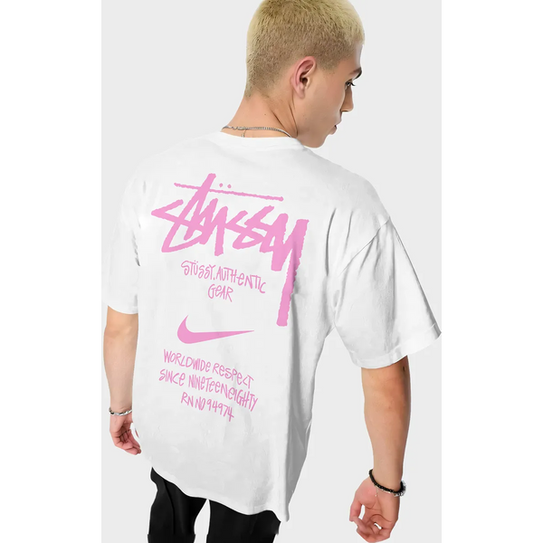 STUSSY&NIKE Collaboration Fashionable And Comfortable Pure Cotton Short Sleeved T-shirt For Both Men And Women