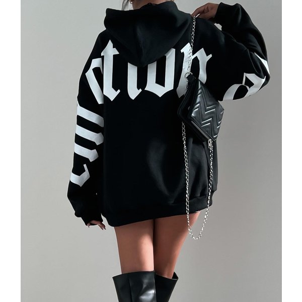 Women's long-sleeved loose hoodie