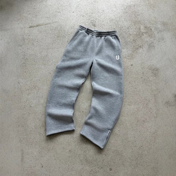 Harajuku Embroidery Pattern Baggy Pants Retro Loose Sweatpants Women Joggers Women Pant Leg Zipper Hip Hop Casual Crop Pants