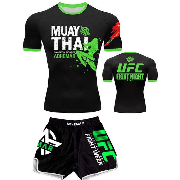 2026 Fighting Boxing Training Clothes Fighting Clothes Shorts Men's Sanda Quick Drying Short Sleeved T-shirt Children's Set