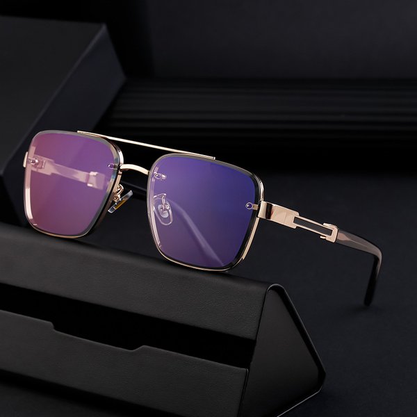 Men's Glasses Square Frame Sunglasses Outdoor Driving Sunglasses