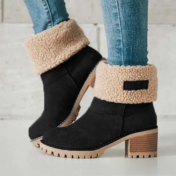 Wish Hot Foreign Trade Cross-Border Large Size Winter New Boots Foreign Trade Tube Two Wear European And American Warm Snow Boots Women-image