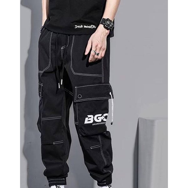 Men's Clothing Spring And Summer Overalls Pants Casual Pants Big Size Loose Pocket Versatile Pants