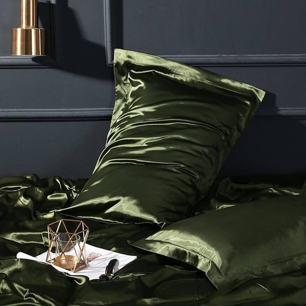 100% Mulberry Silk Pillowcase - Double-Sided Cooling & Anti-Wrinkle (Envelope Closure) - Hypoallergenic For Hair & Skin Care-image