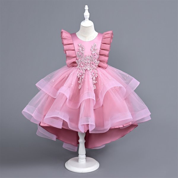 Girls Princess Dress 2024 New High-end Children's Year Old Dress Autumn Children's Dress children gown