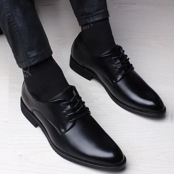 Cowhide Men's Business Leather Youth Fashion Casual Shoes, Versatile Formal Shoes-image