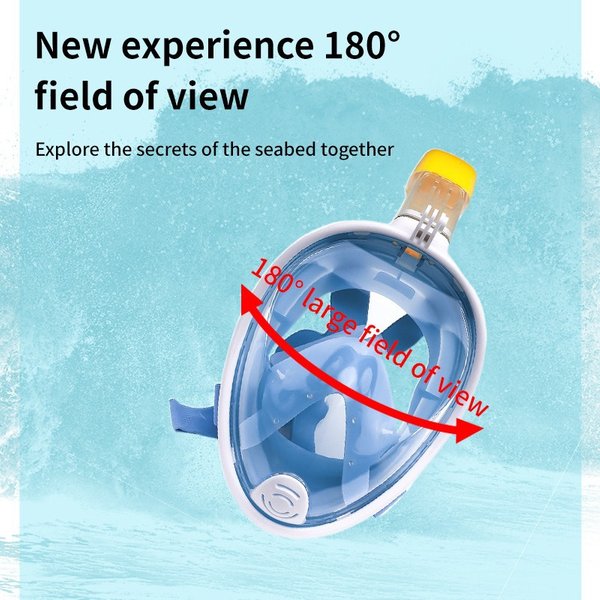 Single Tube Full Face Diving Mask Adult Silicone Anti-Fog Diving Mask-image