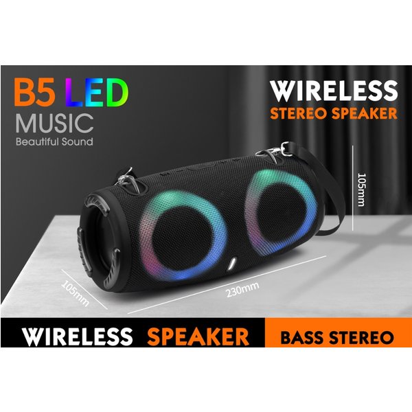 New War Drum 3Rd Generation Bluetooth Speaker With Rgb Color Light Outdoor Portable Waterproof Bluetooth Speaker-image